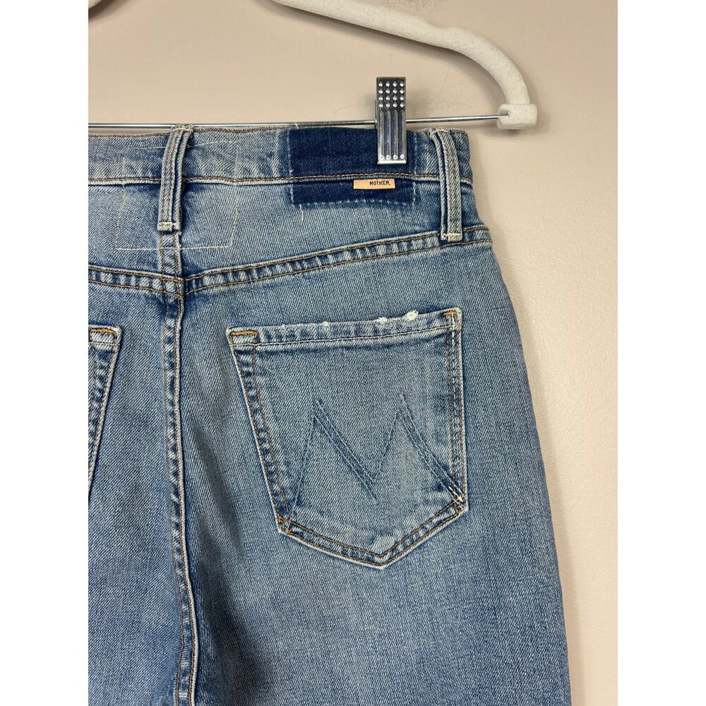 MOTHER Light Blue Straight Leg Jeans - Picture 7 of 11